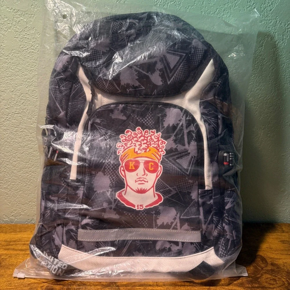 American Football Player Fans Backpack Travel Laptop Reflective School Sports